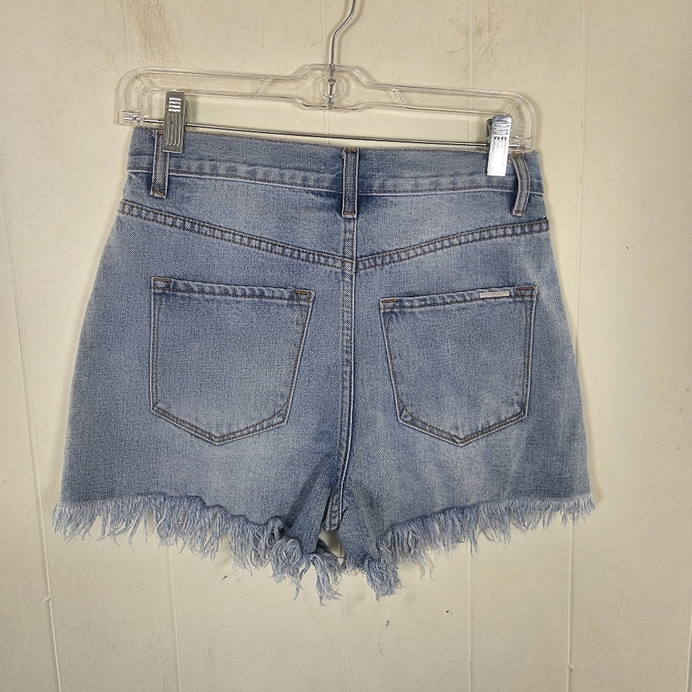 Insane Gene Light Wash Hi Rise Crossover Shorts Size Small - Picture 3 of 16